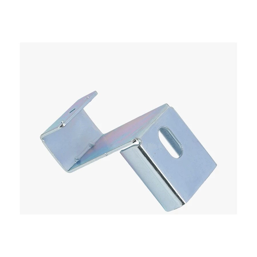 White Zinc Roller Track Connector Plate