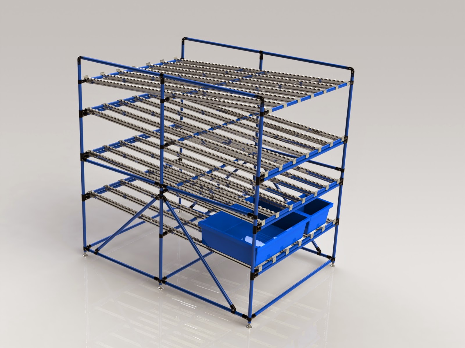 Custom Flow Rack and Kitting Rack