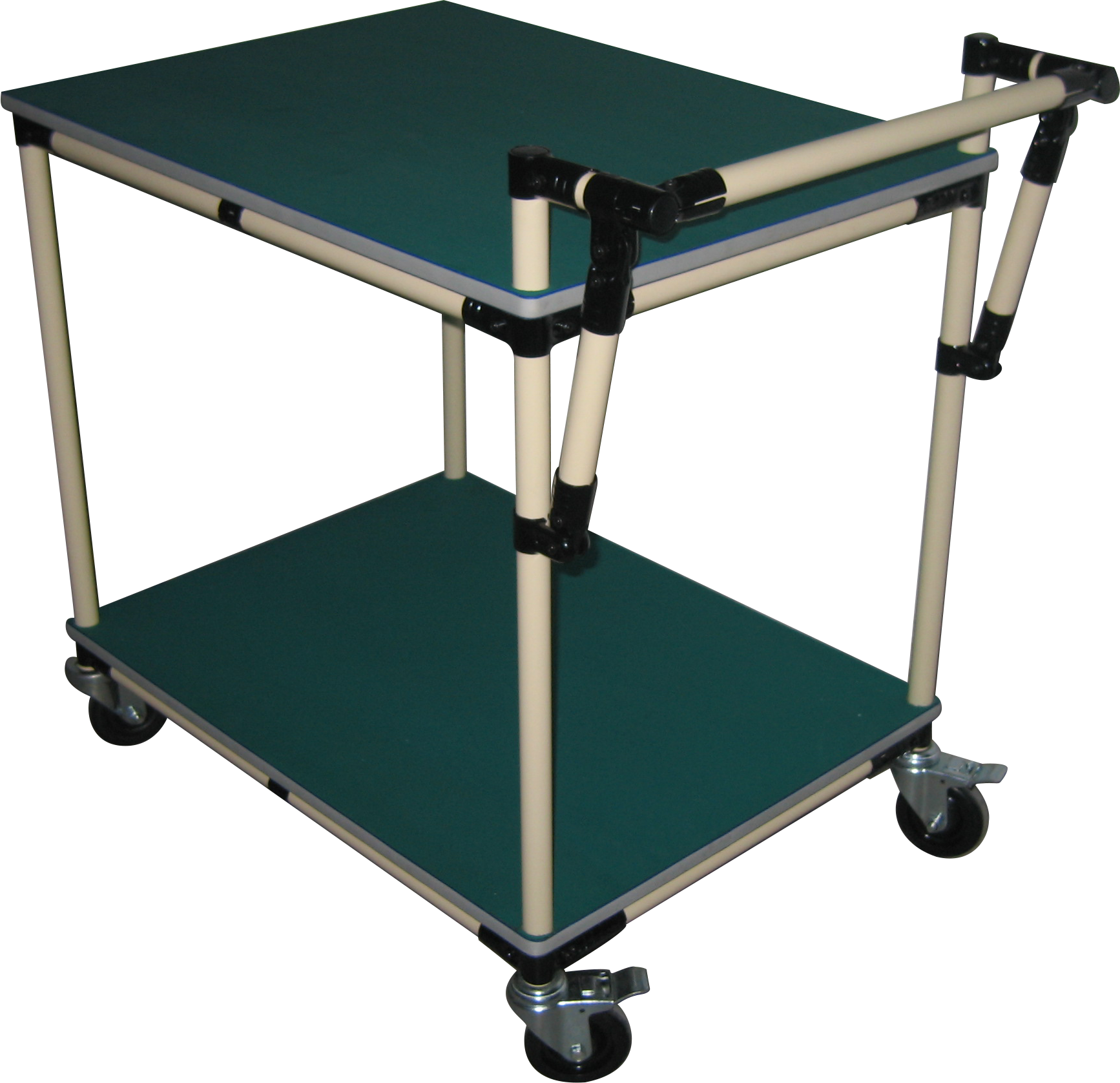 Lean Pipe Workbench with Upper Frame