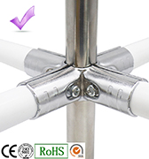 YSC-5 5 Way Cross Joint | Lean Pipe Production Line Connector | Yusilean